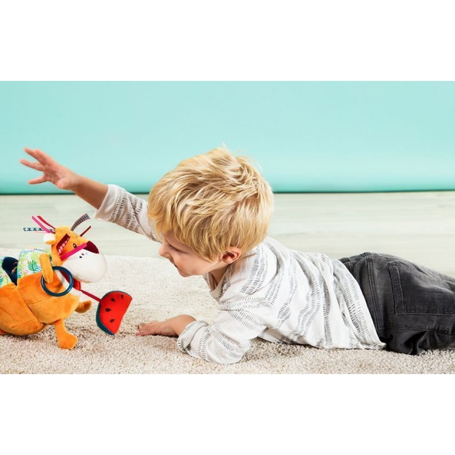 LILLIPUTIENS - Przytulanka aktywizująca wielofunkcyjna Lew Jack 9 m+ - Esy Floresy 