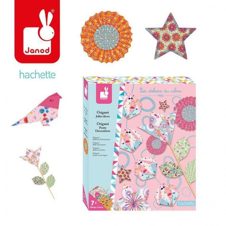 Janod - Zestaw kreatywny do tworzenia origami 7+ - Esy Floresy 