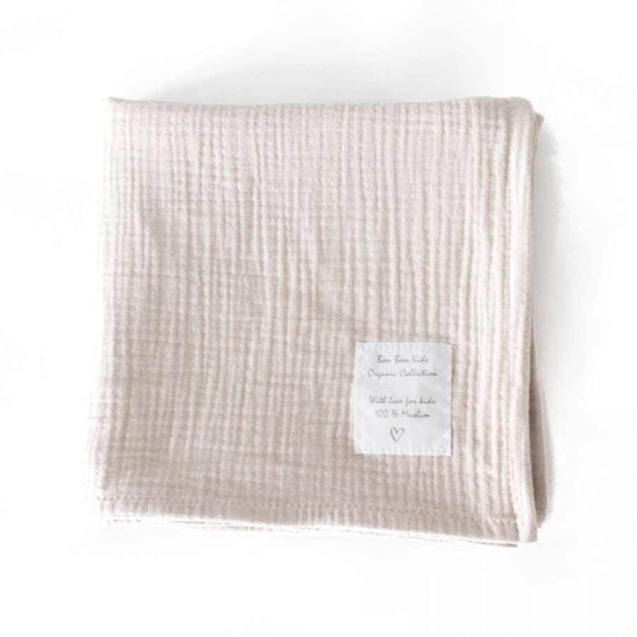 Bon Bon Kids - Otulacz muślinowy Beige - Esy Floresy 