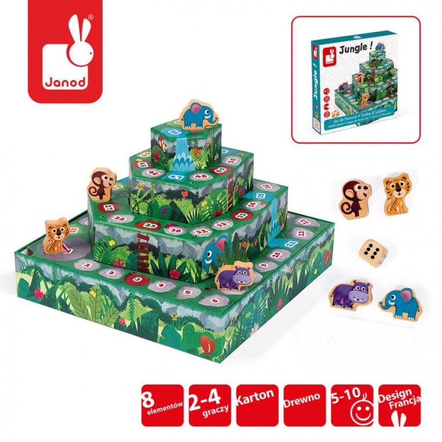 Janod - Gra wyścig Dżungla - Esy Floresy 