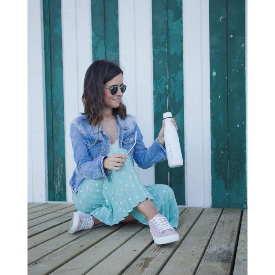 Cool Bottles - Butelka termiczna 350 ml Mono White - Esy Floresy 