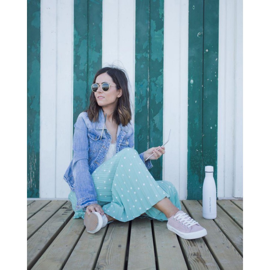 Cool Bottles - Butelka termiczna 750 ml Mono White - Esy Floresy 