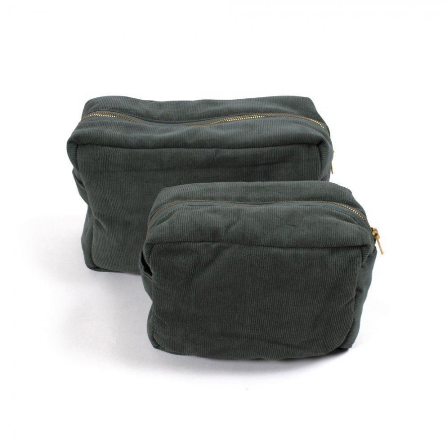  Filibabba - Kosmetyczka duża Sztruks Pine Green - Esy Floresy 