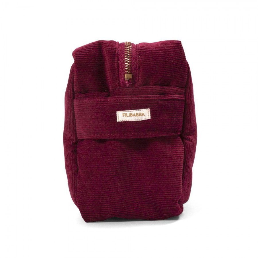  Filibabba - Kosmetyczka mała Sztruks Deeply Red - Esy Floresy 