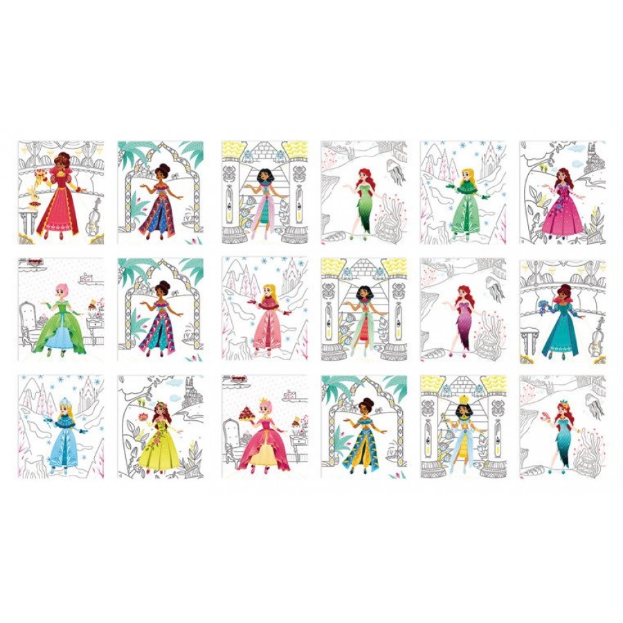 Janod - Zeszyt/kołonotatnik kreatywny Pokaz mody Księżniczki i natura - Esy Floresy 