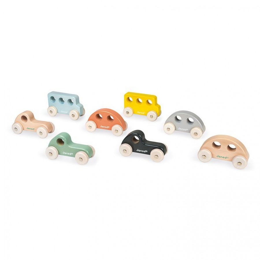 Janod - Drewniany pojazd Sweet Cocoon, Autobus żółty - Esy Floresy 