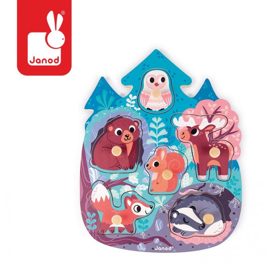Janod - Puzzle drewniane Wesoły Las - Esy Floresy 