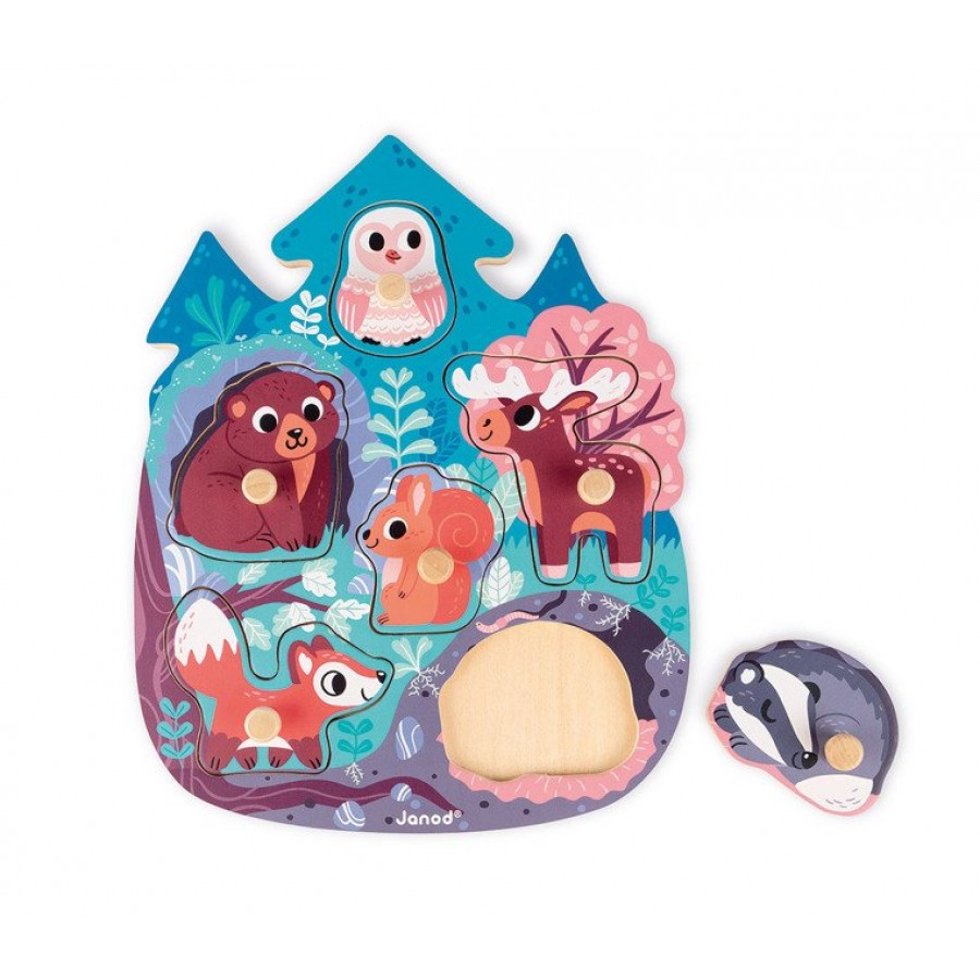 Janod - Puzzle drewniane Wesoły Las - Esy Floresy 