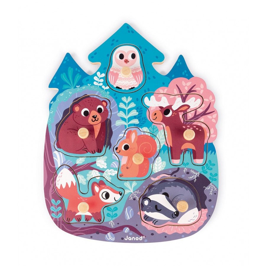 Janod - Puzzle drewniane Wesoły Las - Esy Floresy 