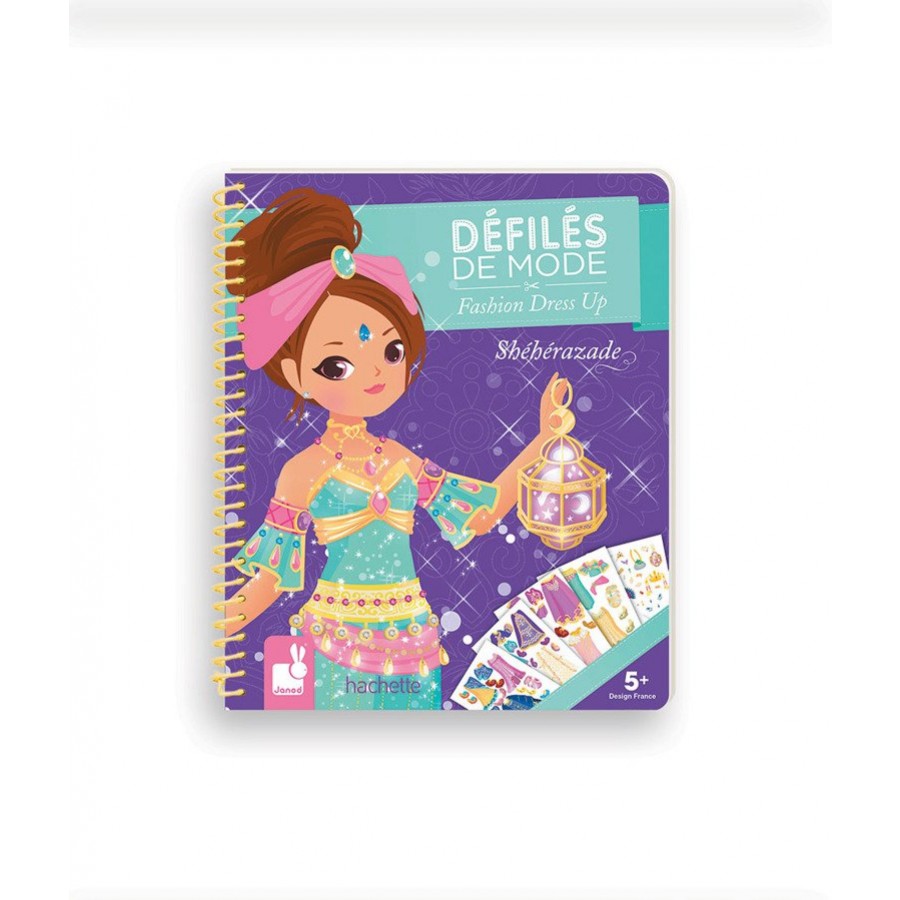 Janod - Zeszyt/kołonotatnik kreatywny Pokaz mody Szeherezada - Esy Floresy 