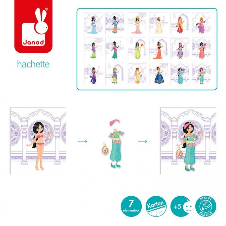 Janod - Zeszyt/kołonotatnik kreatywny Pokaz mody Szeherezada - Esy Floresy 