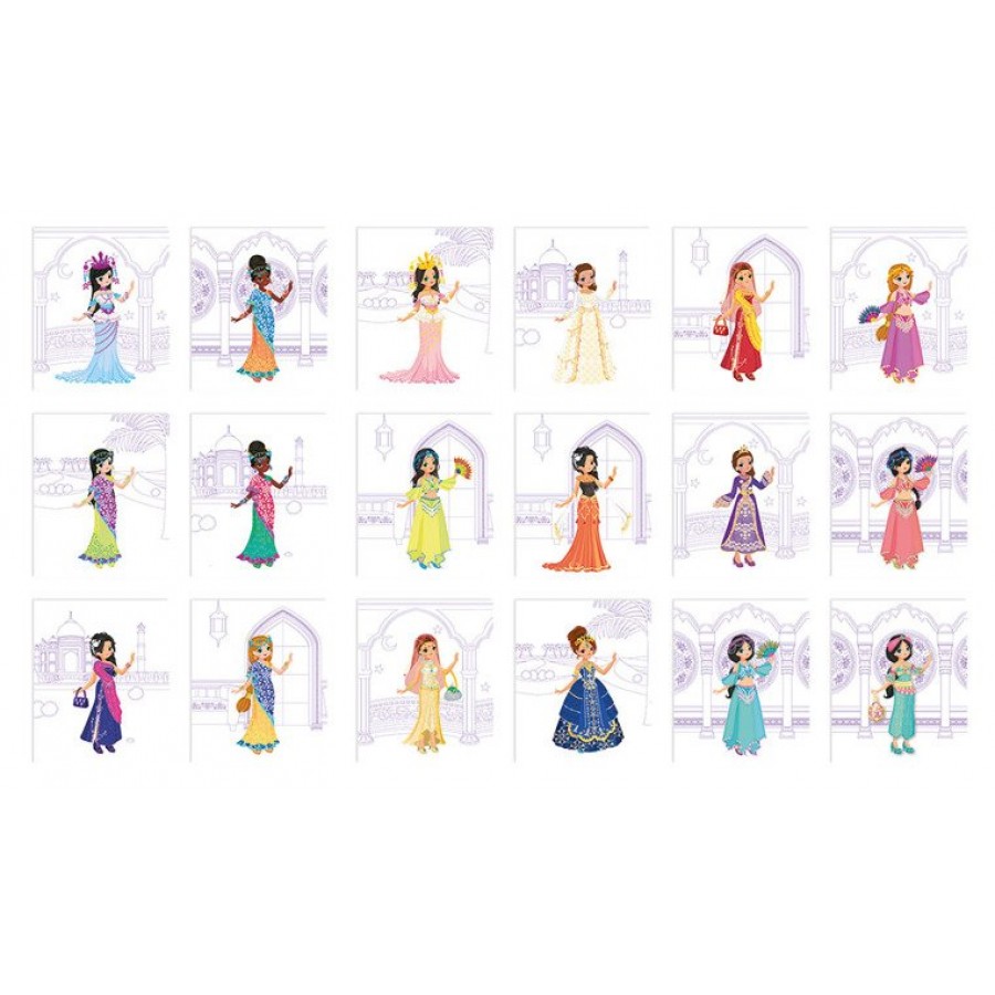 Janod - Zeszyt/kołonotatnik kreatywny Pokaz mody Szeherezada - Esy Floresy 