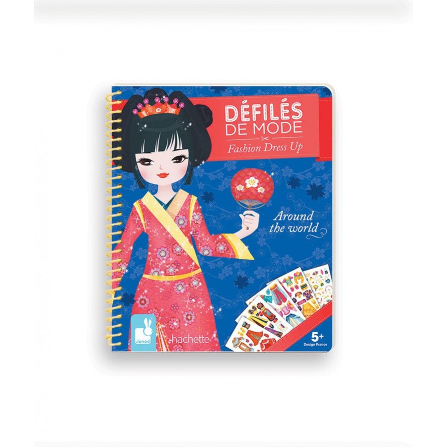 Janod - Zeszyt/kołonotatnik kreatywny Pokaz mody Dookoła świata - Esy Floresy 