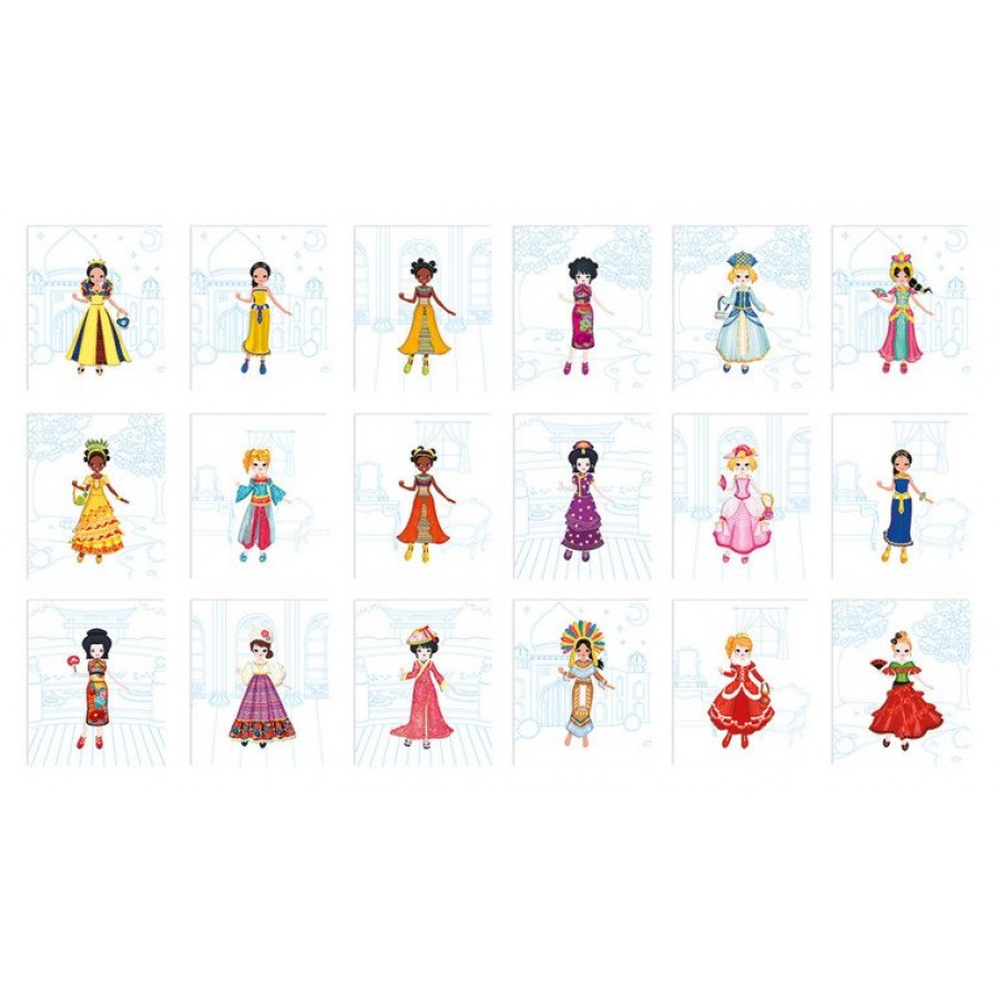 Janod - Zeszyt/kołonotatnik kreatywny Pokaz mody Dookoła świata - Esy Floresy 