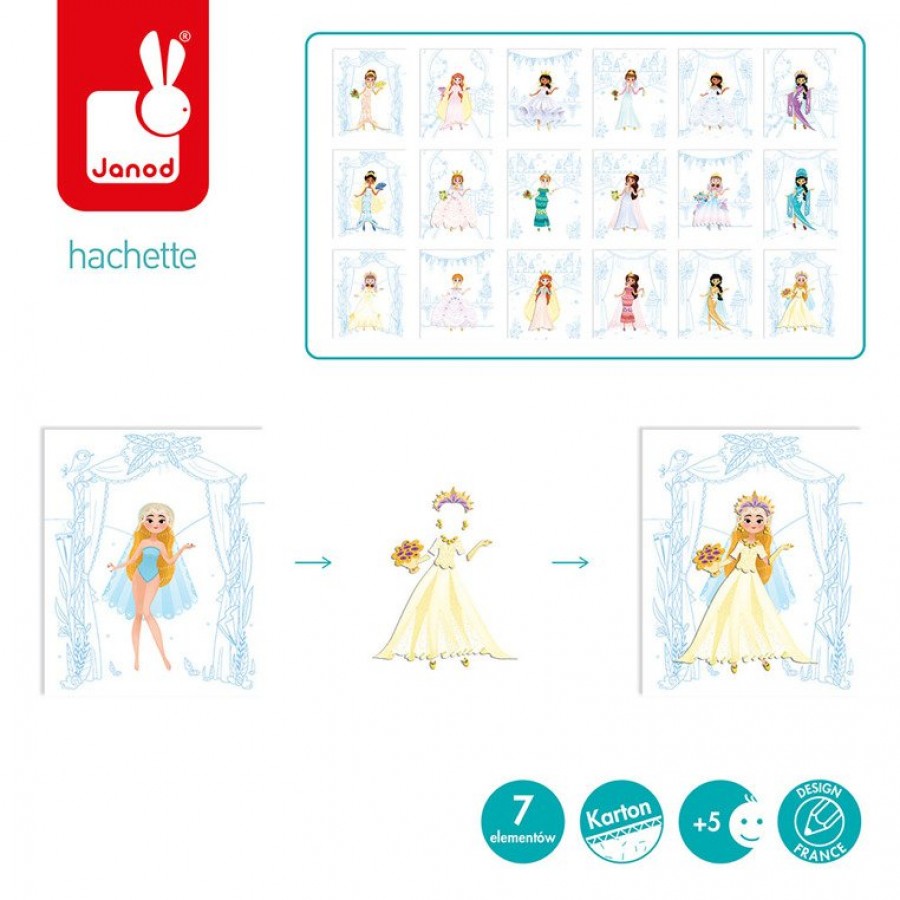 Janod - Zeszyt/kołonotatnik kreatywny Pokaz mody Ślub - Esy Floresy 