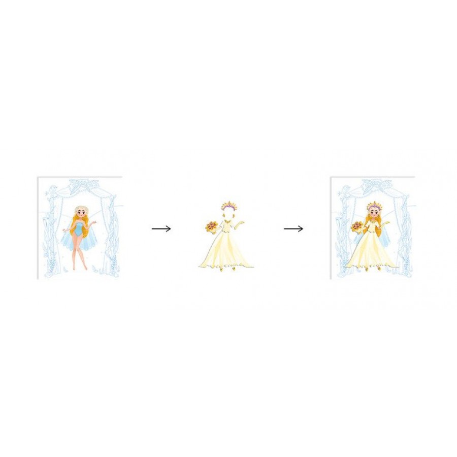 Janod - Zeszyt/kołonotatnik kreatywny Pokaz mody Ślub - Esy Floresy 