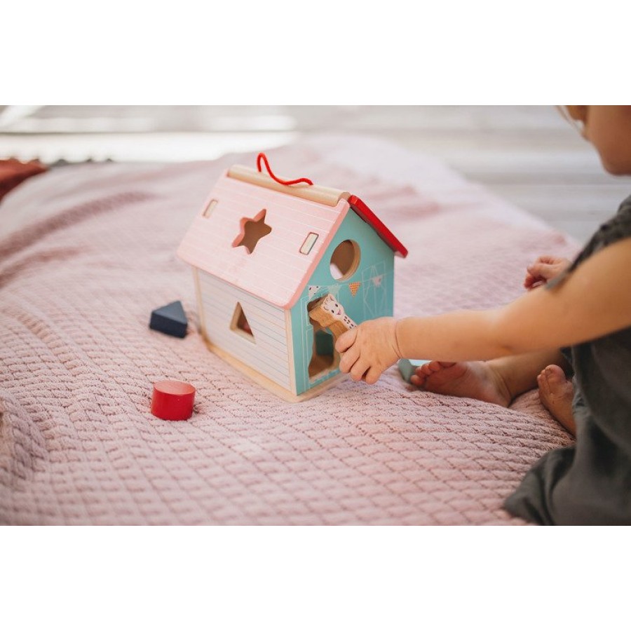 Janod - Sorter kształtów domek Żyrafka Sophie - Esy Floresy 