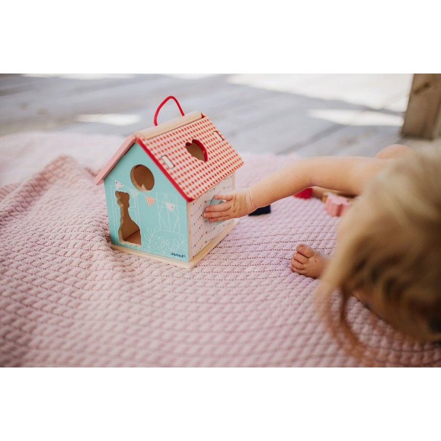 Janod - Sorter kształtów domek Żyrafka Sophie - Esy Floresy 