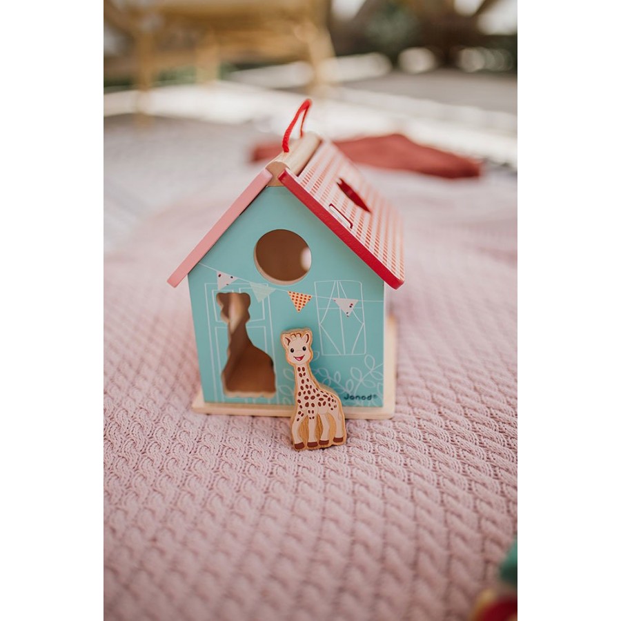 Janod - Sorter kształtów domek Żyrafka Sophie - Esy Floresy 
