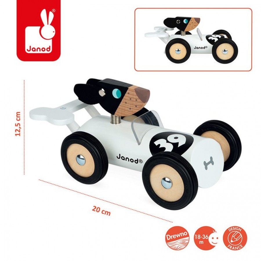 Janod - Drewniany samochód w stylu retro Spirit Bernard - Esy Floresy 