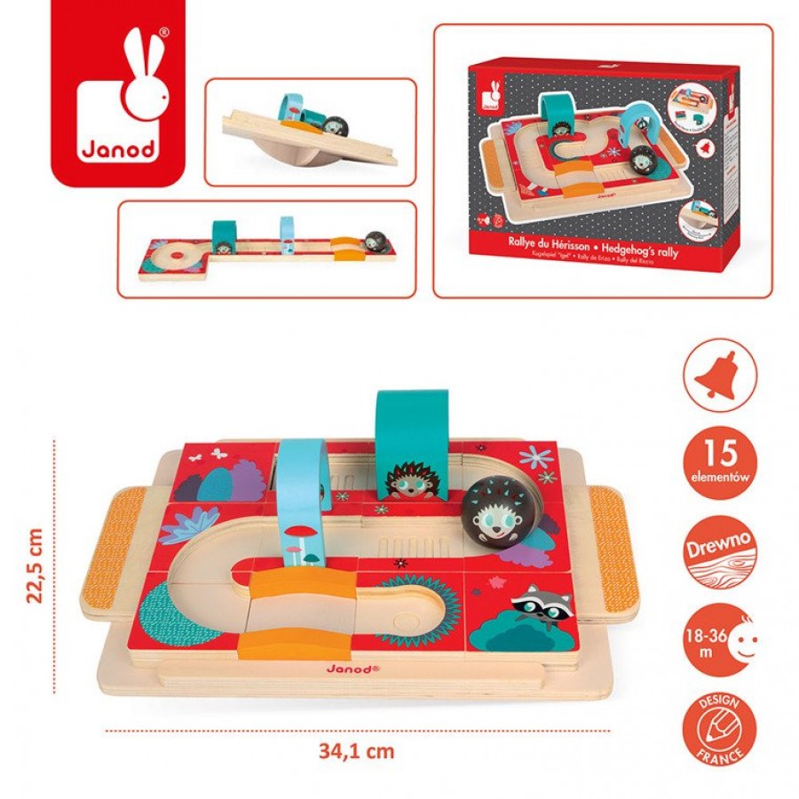 Janod - Układanka-tor dla kuli Jeżyk - Esy Floresy 