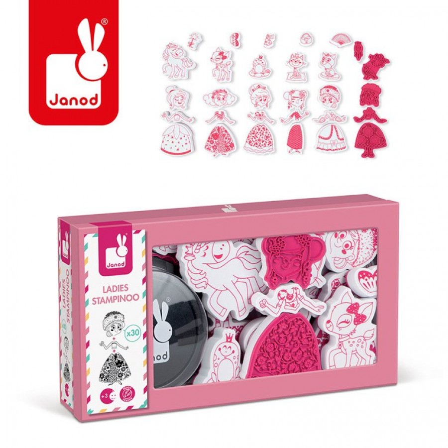 Janod - Zestaw kreatywny Stempelki Pokaz mody - Esy Floresy 
