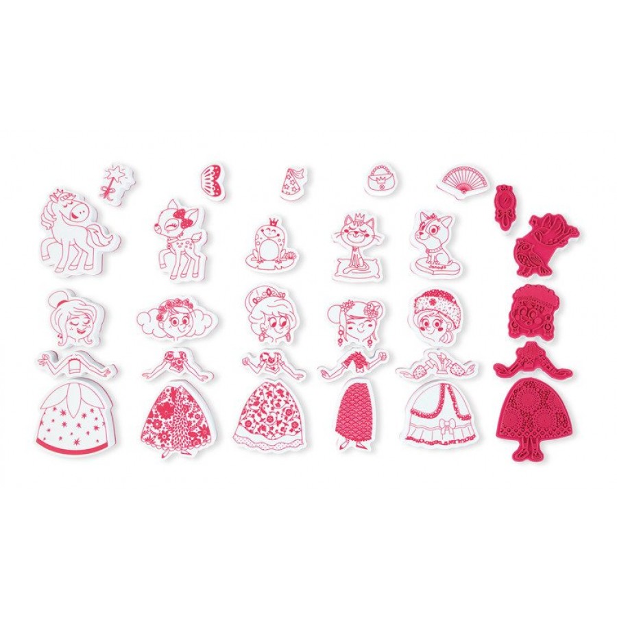 Janod - Zestaw kreatywny Stempelki Pokaz mody - Esy Floresy 