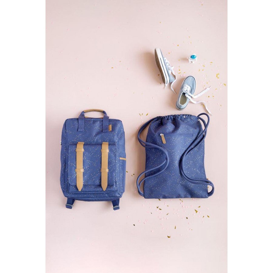  Fresk - Plecak worek Złote kropki Indigo - Esy Floresy 