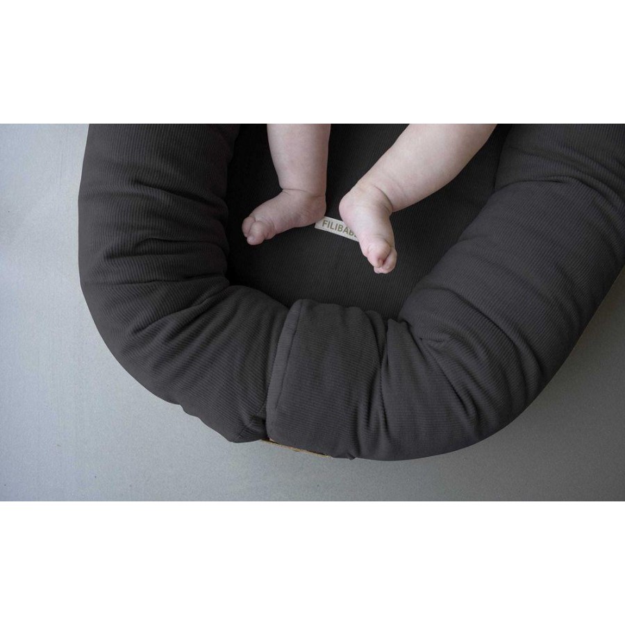 Filibabba - Gniazdko niemowlęce Sztruks Stone grey - Esy Floresy 