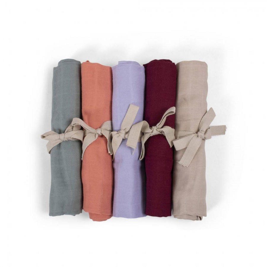 Filibabba - Pieluszka muślinowa 65 x 65 cm Deeply red - Esy Floresy 