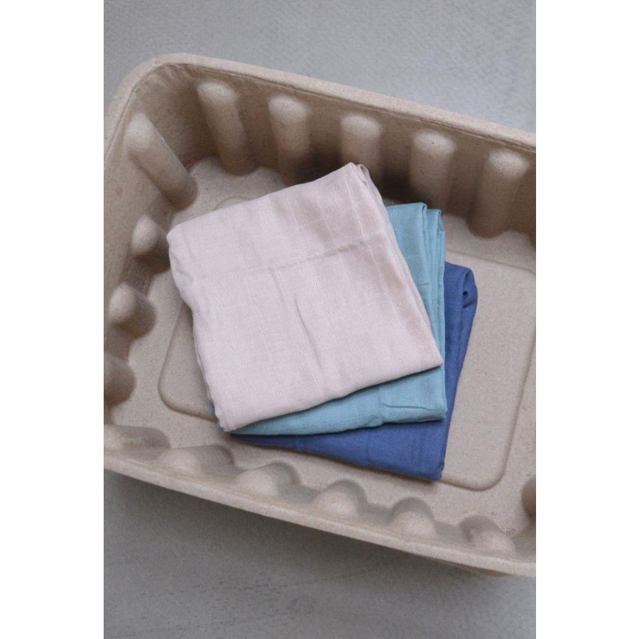 Filibabba - Pieluszka muślinowa 65 x 65 cm Muddly blue - Esy Floresy 