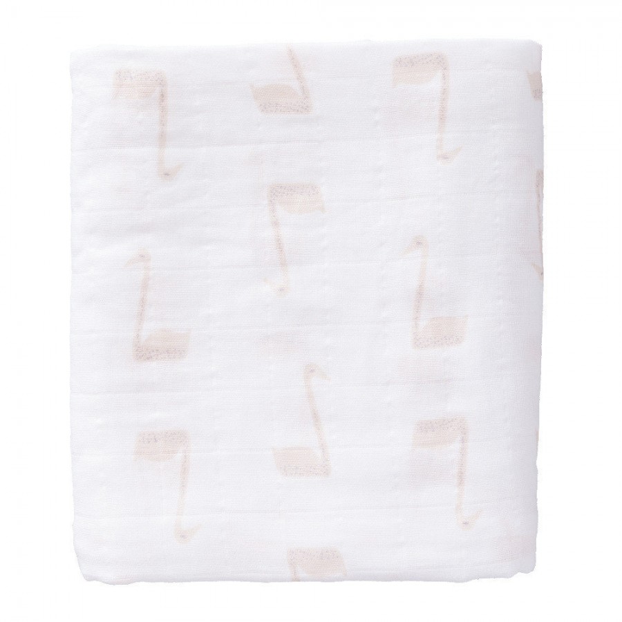 Fresk Pieluszki muślinowe zestaw 2 szt. 120 x 120 cm Łabędź OLD - Esy Floresy 