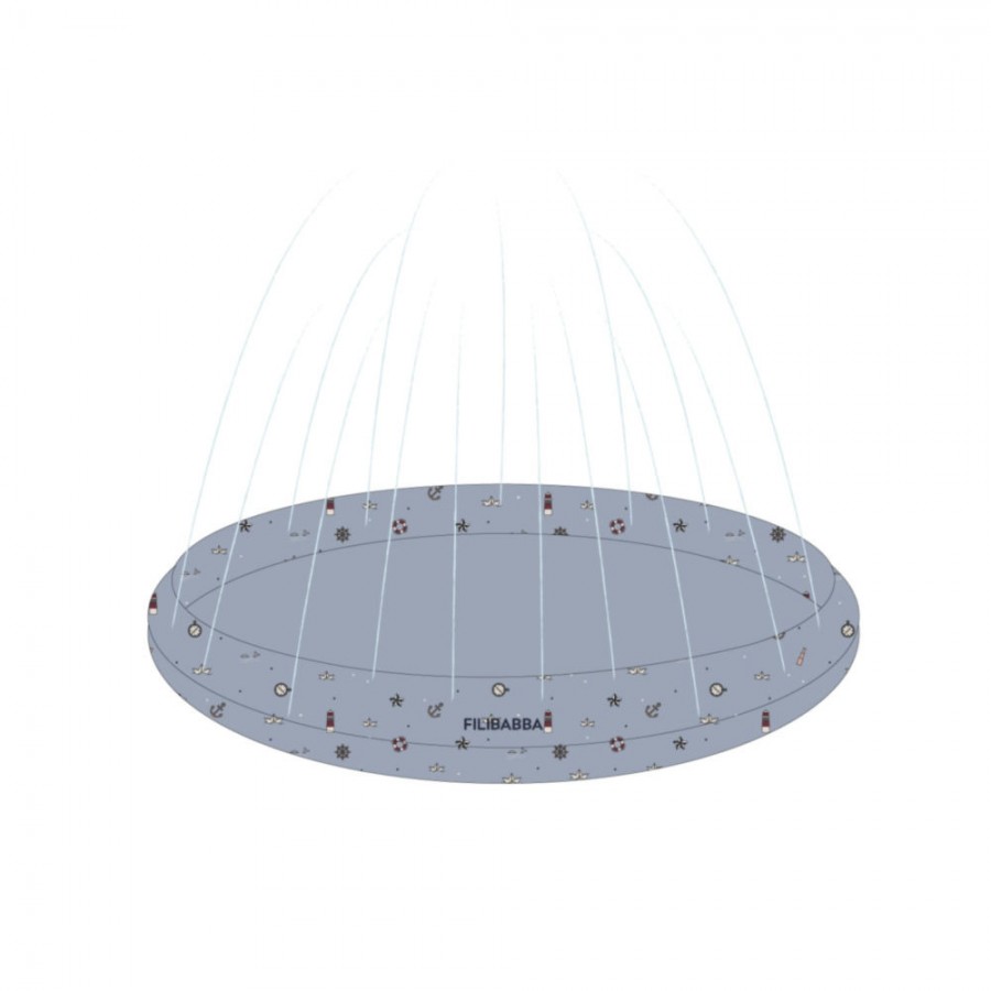 Filibabba Basen tryskający wodą Ø 100 cm Alfie Little sailor - Esy Floresy 