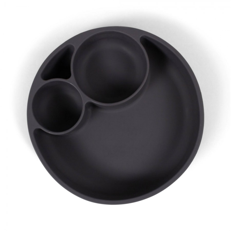 Filibabba Silikonowy talerzyk z przegródkami Stone Grey - Esy Floresy 