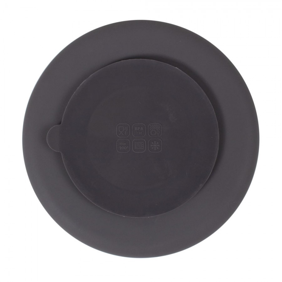 Filibabba Silikonowy talerzyk z przegródkami Stone Grey - Esy Floresy 