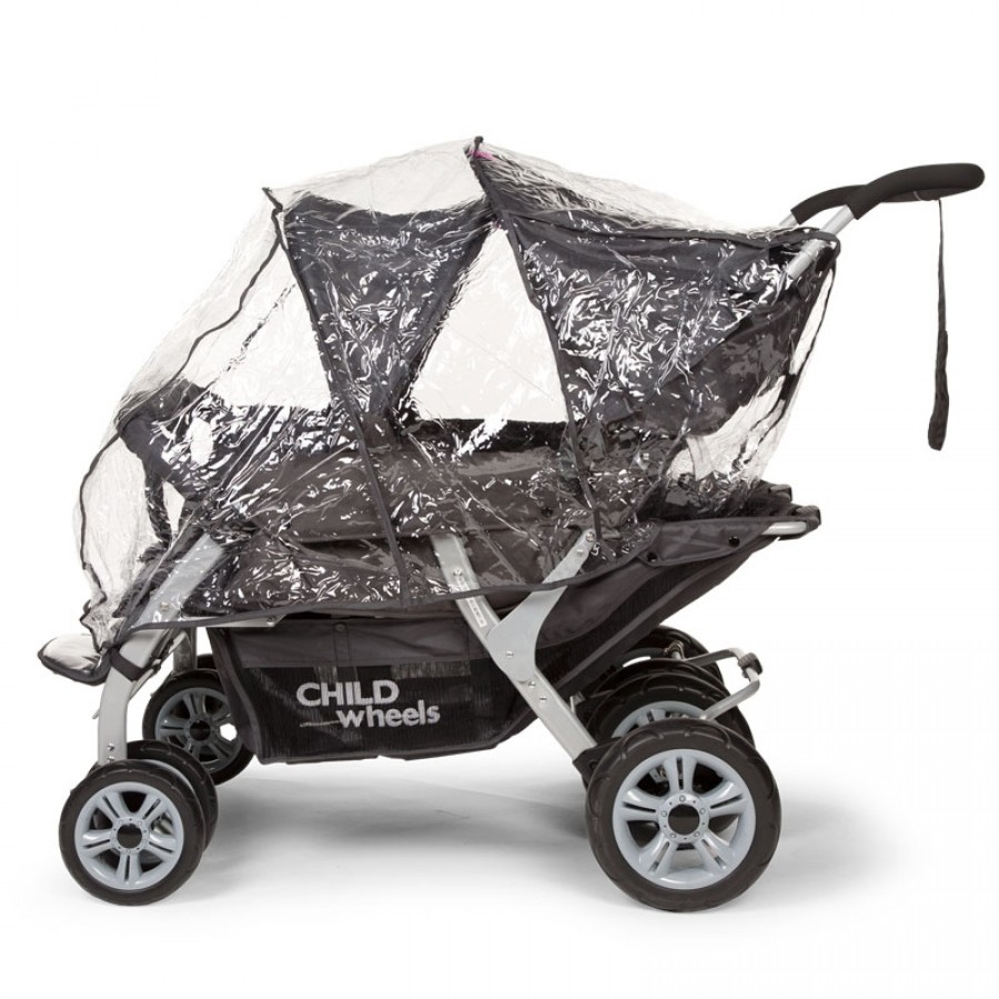 Childhome - Wózek czteroosobowy Quadruple 2 Autobrake - Esy Floresy 