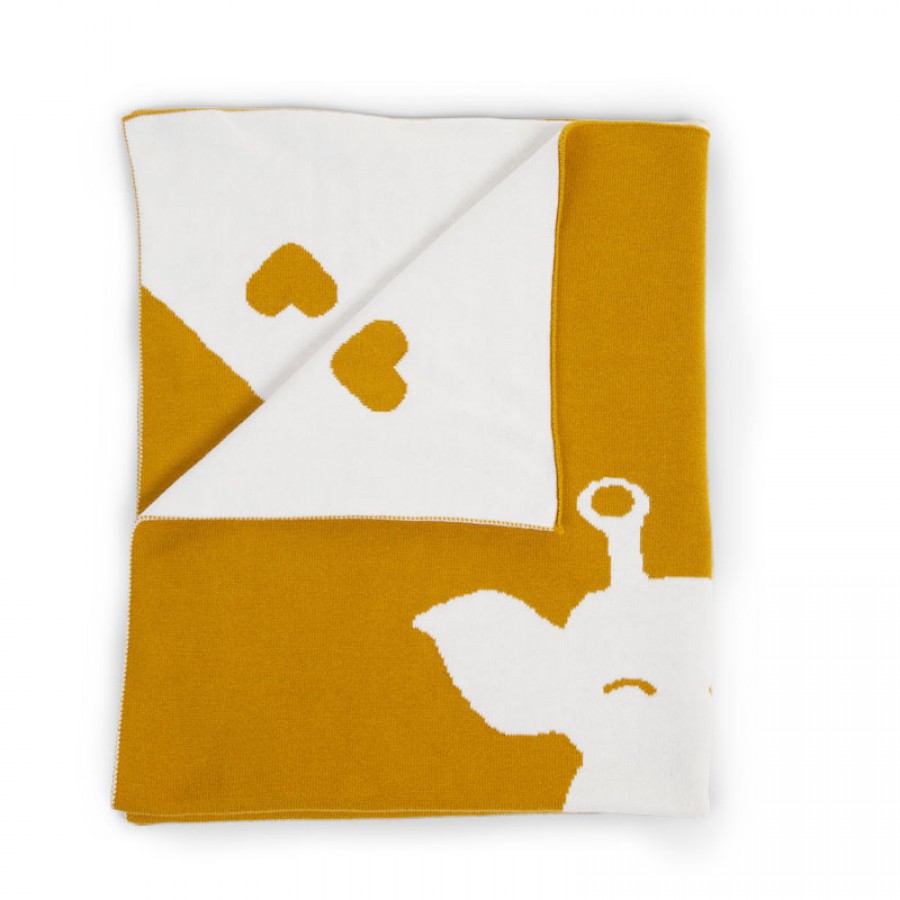 Childhome - Kocyk Żyrafa 85 x 70 cm Ecru - Esy Floresy 