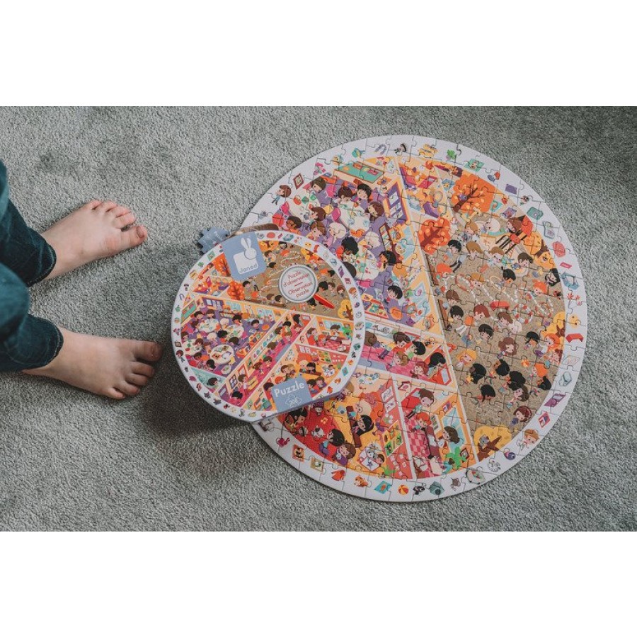 Janod - Puzzle obserwacyjne w walizce Szkoła - Esy Floresy 