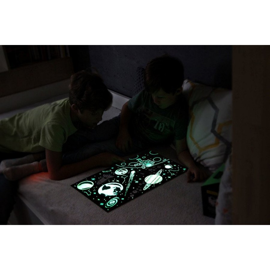 Mudpuppy - Puzzle świecące w ciemności Kosmos 100 elementów 5+ - Esy Floresy 