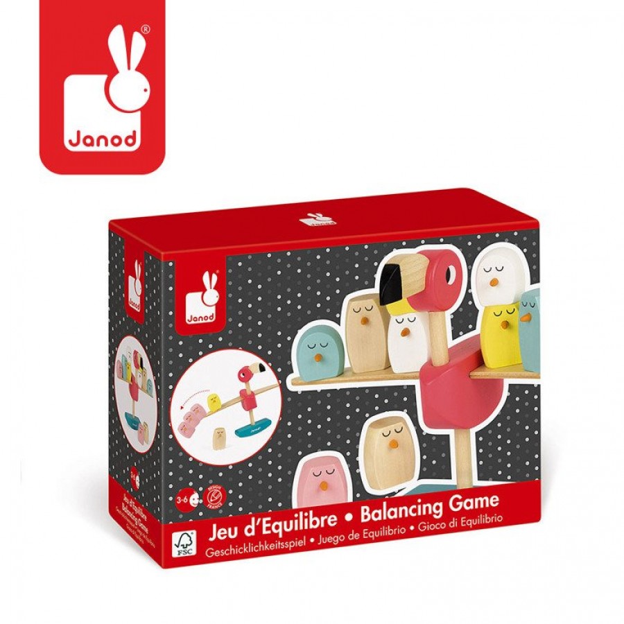 Janod - Gra balansowa drewniana Flamingi - Esy Floresy 