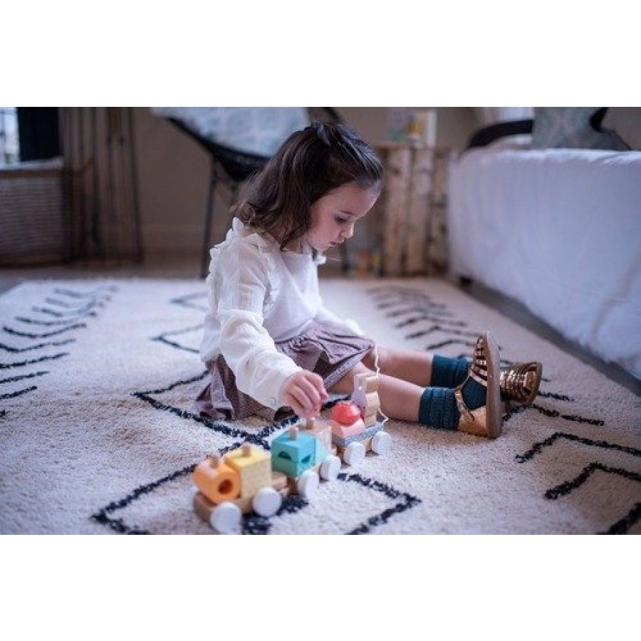 Janod - Pociąg z klockami do ciągnięcia Pure - Esy Floresy 