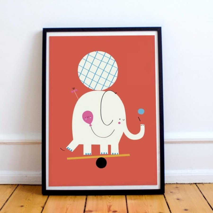 BuBu Studio Plakat - Słonik - Esy Floresy 