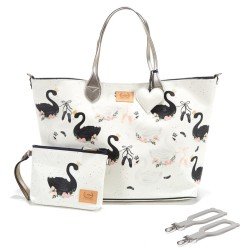 La Millou - Torba Large z saszetką - Moonlight Swan - Premium by Katarzyna Zielińska | Esy Floresy