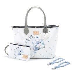 La Millou - Torba Medium z Saszetką - Navaho Sky Bright - Premium by Katarzyna Zielińska | Esy Floresy
