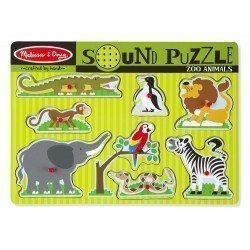 Melissa & Doug - Puzzle dźwiękowe - zwierzęta w Zoo | Esy Floresy