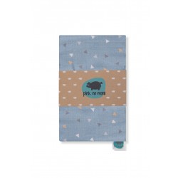 Pink no more - Otulacz muślinowy Trójkąty Denim  | Esy Floresy