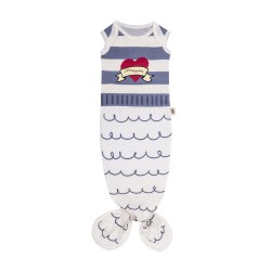 Baby Bites - Śpioszki Baby Gown Sailor (0-3 miesięcy) Blue | Esy Floresy