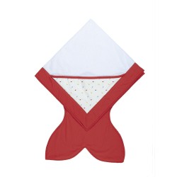Baby Bites - Ręcznik z kapturkiem 88 x 88 cm Capsules Red | Esy Floresy