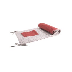 Baby Bites - Ochraniacz do łóżeczka 148 x 40 cm Shell Beige/Coral | Esy Floresy