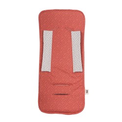 Baby Bites - Wkładka do wózka z bawełny organicznej Shell Beige/Coral | Esy Floresy